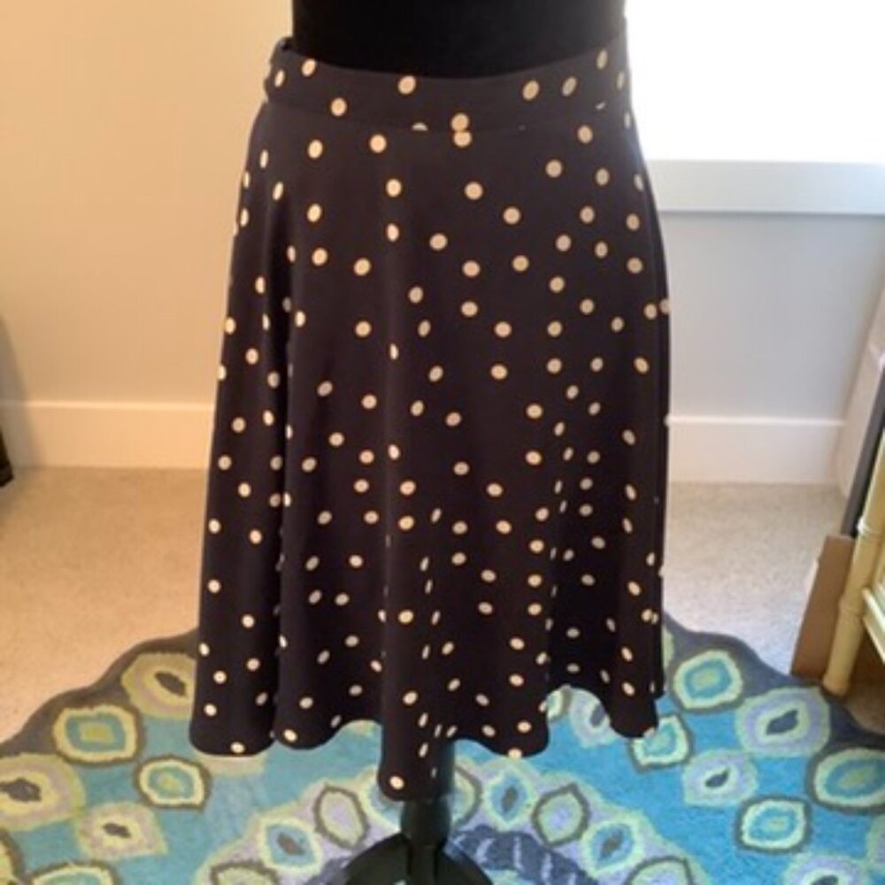 Stitch Fix- Navy and white polka dot skirt.